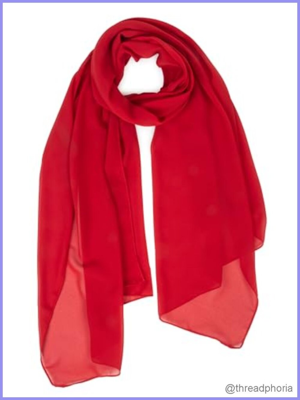 Women's Sheer Chiffon Scarf Long Lightweight Sun Protection Shawl